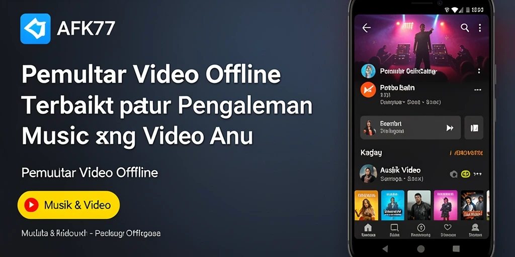 Tampilan antarmuka AFK77 yang sederhana dan fungsional.