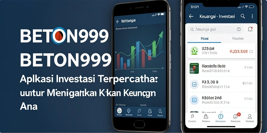 Antarmuka aplikasi BETON999 yang user-friendly dan informatif.