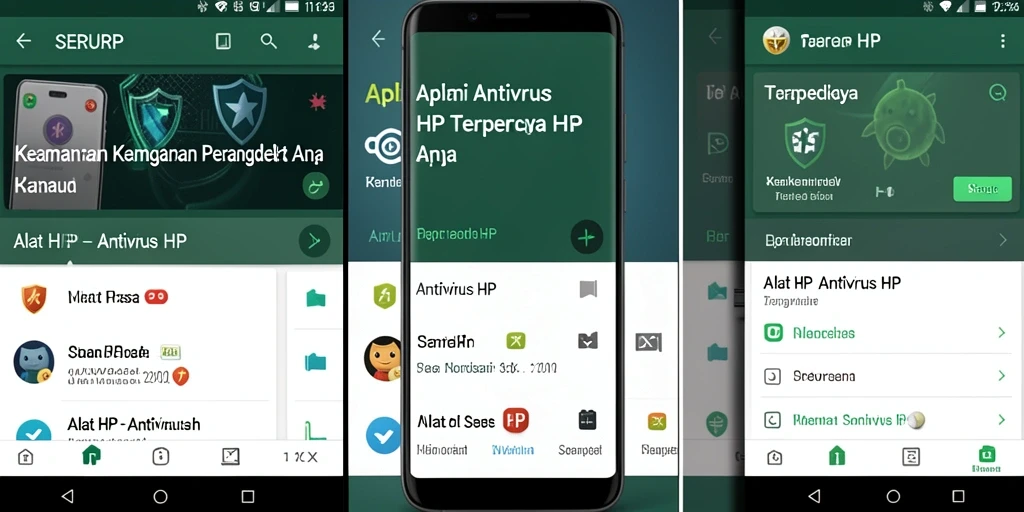 Tampilan antarmuka aplikasi SERURP Antivirus HP yang intuitif dan menarik.